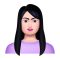 3D Woman Portrait. Colorful Graphic Avatar or Character. Vector illustration